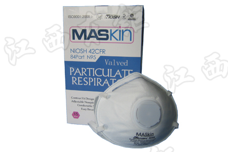 6155头戴式带阀口罩