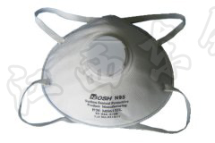 6155L头戴式带阀口罩